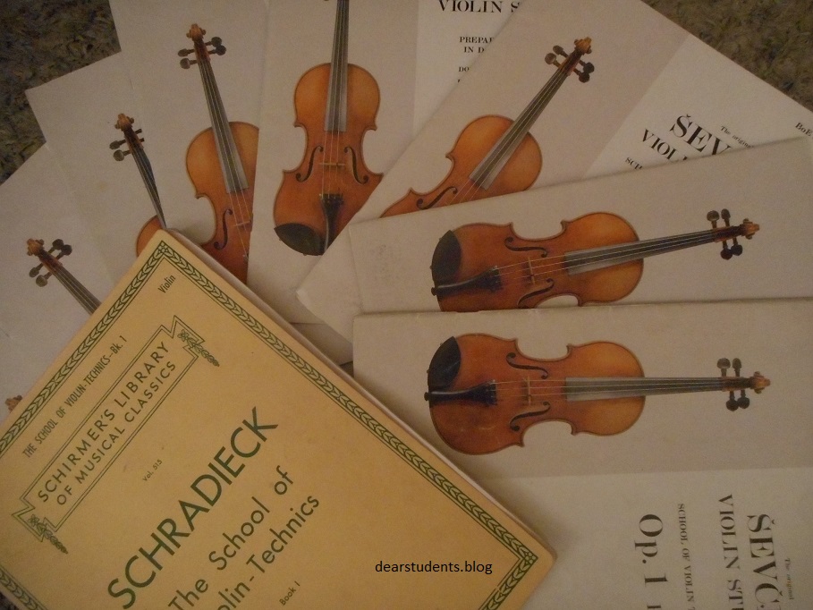 violin etudes: schradieck and sevcik
